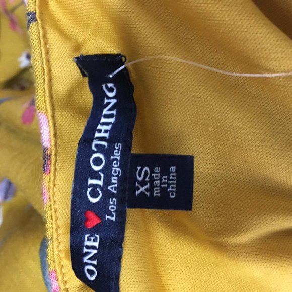 One Clothing Yellow Floral Sundress, NWT Size‎ XS - Picture 5 of 7